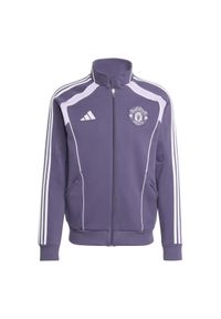 Adidas - Kurtka dresowa Manchester United UBP 2025/26. Kolor: fioletowy. Materiał: dresówka. Sport: piłka nożna #1