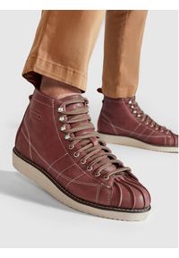 Adidas - adidas Sneakersy Superstar Boot FZ2642 Bordowy. Kolor: czerwony. Materiał: skóra. Model: Adidas Superstar #4