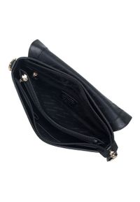Wittchen - Damska listonoszka z metalicznej skóry lakierowanej mała czarna. Kolor: czarny. Wzór: aplikacja, haft. Dodatki: z haftem. Materiał: lakierowane, skórzane. Styl: elegancki, klasyczny #4