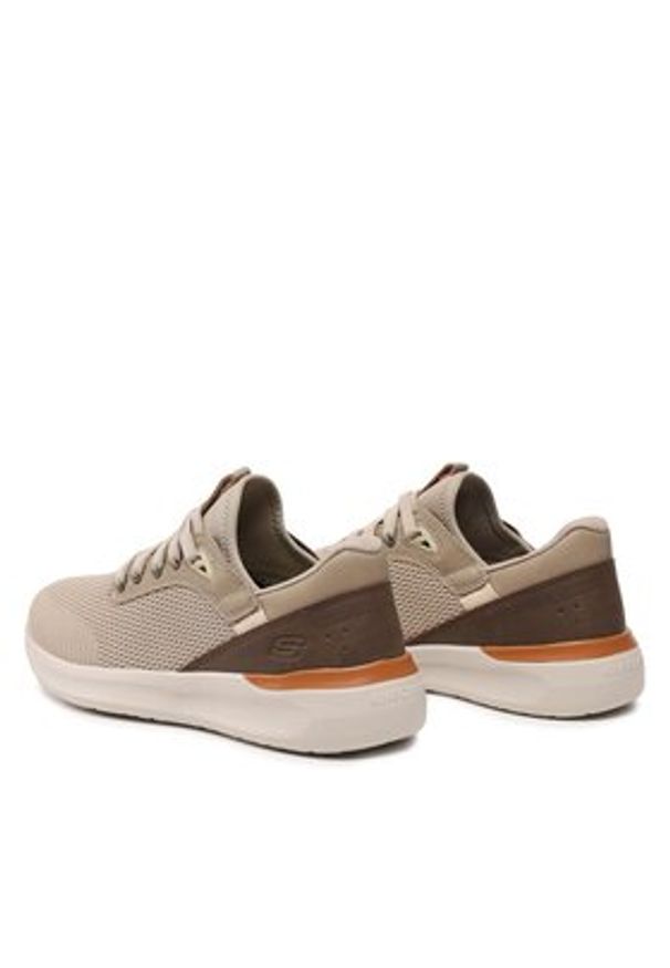 skechers - Skechers Sneakersy Lasiter 210406/TPE Brązowy. Kolor: brązowy. Materiał: materiał