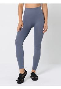 Sinsay - Legginsy sportowe - niebieski. Kolor: niebieski. Styl: sportowy