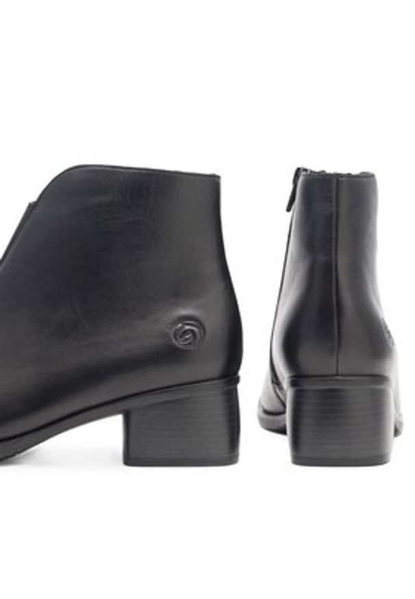Remonte Botki R8870-00 Czarny. Kolor: czarny. Materiał: skóra