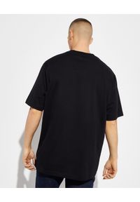 Burberry - BURBERRY - Czarny t-shirt z logo. Kolor: czarny. Materiał: bawełna. Wzór: nadruk #5