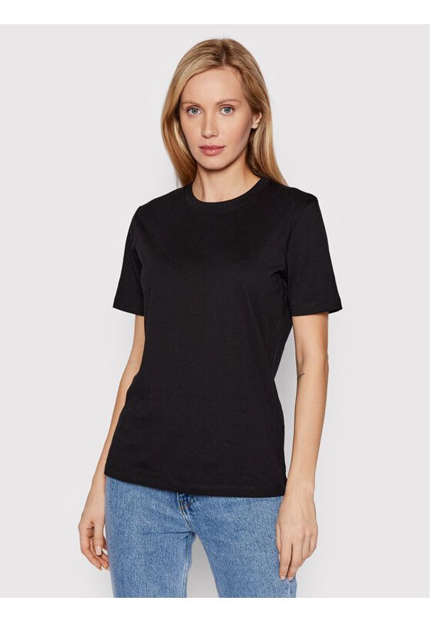 JJXX T-Shirt Anna 12200182 Czarny Regular Fit. Kolor: czarny. Materiał: bawełna