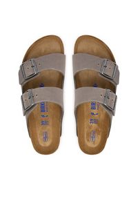 Birkenstock Klapki Arizona Sfb 1013645 Szary. Kolor: szary. Materiał: skóra, zamsz #2
