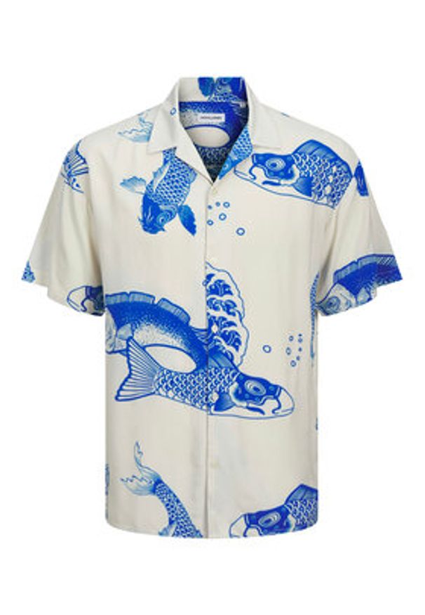 Jack & Jones Koszula Jeff 12268465 Niebieski Relaxed Fit. Kolor: niebieski. Materiał: wiskoza