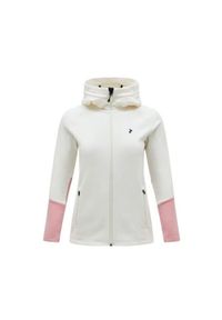 Bluza Peak Performance damska Rider Zip Hood. Kolor: biały