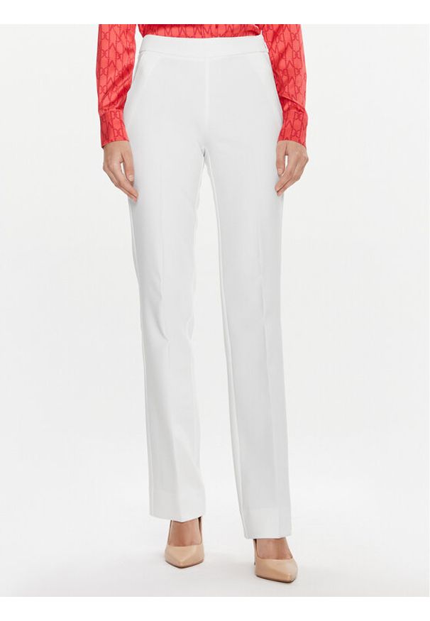 Marciano Guess Spodnie materiałowe Sally 3BGB29 7046A Biały Straight Fit. Kolor: biały. Materiał: syntetyk