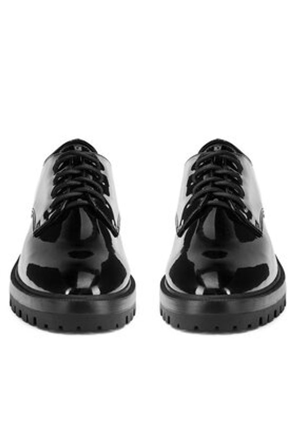 Jenny - JENNY Półbuty LH24030-1 Czarny. Kolor: czarny. Materiał: materiał