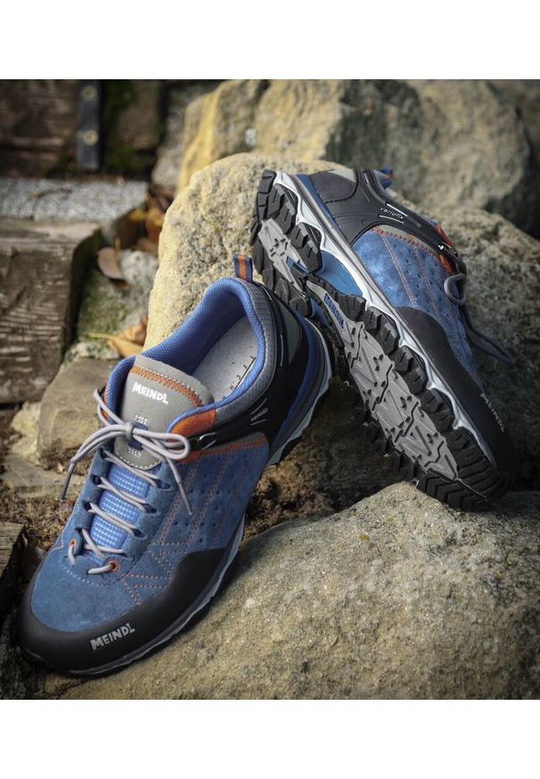 MEINDL - Buty turystyczne męskie Meindl Ontario GTX. Kolor: wielokolorowy, pomarańczowy, czarny. Technologia: Gore-Tex
