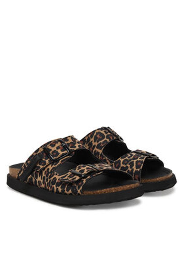 D.Franklin Klapki DFSH407011 Brązowy. Kolor: brązowy. Materiał: materiał