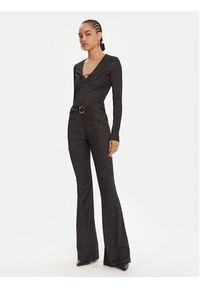 Just Cavalli Legginsy 79PAC101 J0251 Czarny Flare Fit. Kolor: czarny. Materiał: syntetyk #5