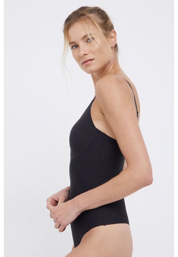 Spanx Body modelujące kolor czarny gładki. Kolor: czarny. Materiał: materiał. Wzór: gładki
