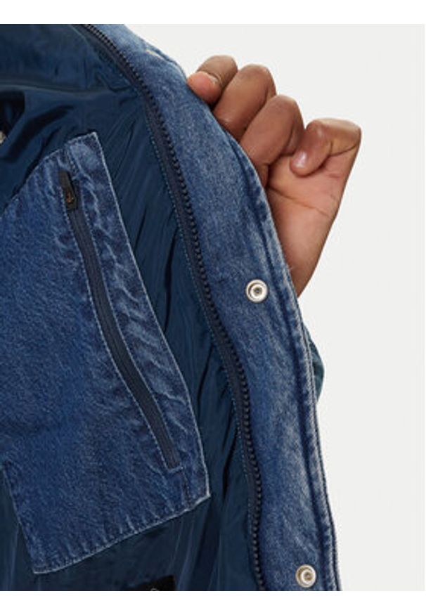 Levi's® Kurtka puchowa Wild West 004EX-0000 Niebieski Regular Fit. Kolor: niebieski. Materiał: bawełna