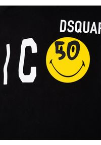 DSQUARED2 - Dsquared2 Bluza "Smilley" | S79GU0081 S25538 | Mężczyzna | Czarny. Okazja: na co dzień. Typ kołnierza: kaptur. Kolor: czarny. Materiał: bawełna. Wzór: nadruk. Sezon: lato. Styl: sportowy, elegancki, casual #3