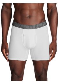 Bielizna treningowa (3-pack) męska Under Armour M UA Perf Cotton 6in - biała. Kolor: biały. Materiał: materiał, tkanina, bawełna