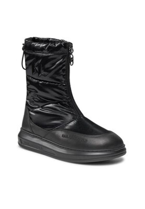 Karl Lagerfeld - KARL LAGERFELD Śniegowce KL44573 Czarny. Kolor: czarny. Materiał: materiał