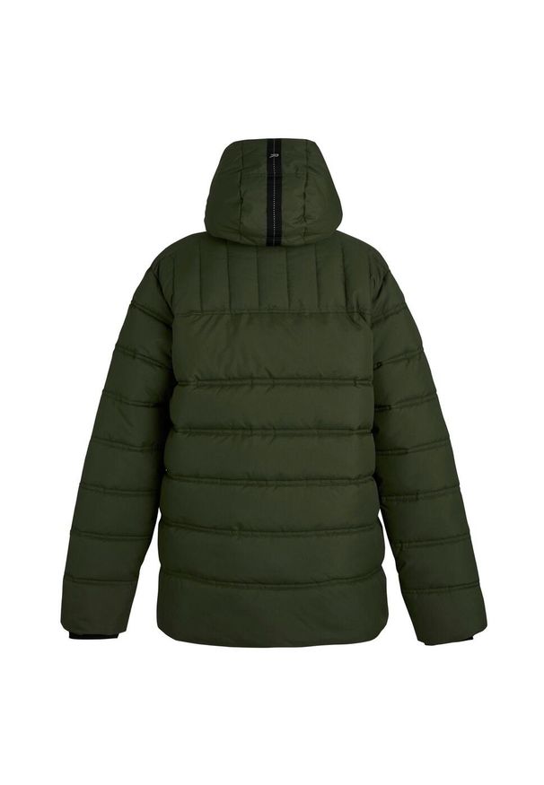 Regatta - Kurtka męska zimowa ocieplana Leeshaw. Kolor: wielokolorowy, brązowy, zielony. Materiał: poliester, syntetyk, puch. Sezon: zima. Sport: turystyka piesza