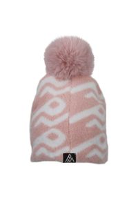 PEAK MOUNTAIN - Czapka Peak Mountain Bon-Mountain. Kolor: różowy. Sezon: zima. Styl: sportowy #1