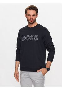 BOSS - Boss Bluza Salbo 50483018 Granatowy Regular Fit. Kolor: niebieski. Materiał: bawełna
