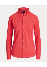 Ralph Lauren - RALPH LAUREN - Czerwona koszula Oxford. Typ kołnierza: polo. Kolor: niebieski. Materiał: bawełna. Długość rękawa: długi rękaw. Długość: długie