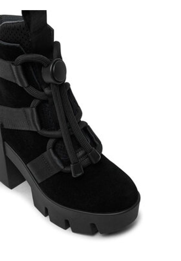 United Nude Botki Grip Nomad Mid II 107640157 Czarny. Kolor: czarny. Materiał: skóra