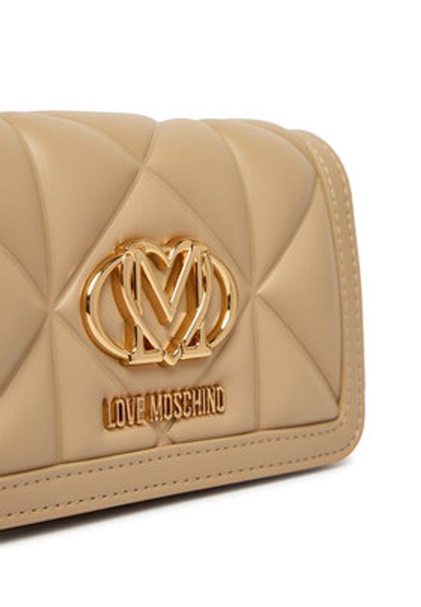 Love Moschino - LOVE MOSCHINO Torebka JC5640PP0OLC0209 Beżowy. Kolor: beżowy. Materiał: skórzane