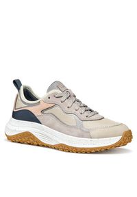 Geox Sneakersy D Oliviera + Grip D55VNA 0AS22 CH65Y Beżowy. Kolor: beżowy. Materiał: materiał #4