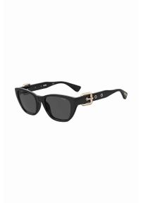 MOSCHINO - Moschino okulary przeciwsłoneczne damskie kolor czarny. Kolor: czarny #5