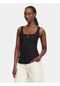 Hugo - HUGO Top Heart 50566824 Czarny Regular Fit. Kolor: czarny #1