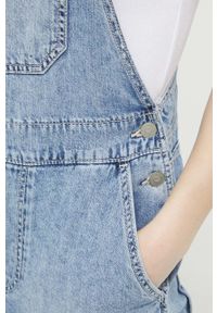 Hollister Co. ogrodniczki jeansowe. Kolor: niebieski #2