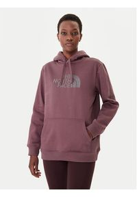 The North Face Bluza Drew Peak NF0A89EH Bordowy Regular Fit. Kolor: czerwony. Materiał: bawełna #7