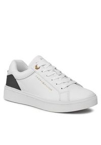 TOMMY HILFIGER - Tommy Hilfiger Sneakersy Elevated Essential Court Sneaker FW0FW07635 Biały. Kolor: biały