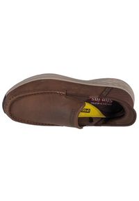 skechers - Skechers Półbuty Oswin 204866 Brązowy. Kolor: brązowy. Materiał: skóra, nubuk #4