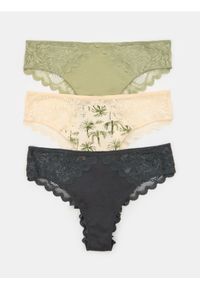 Sinsay - Majtki brazyliany 3 pack - wielobarwny