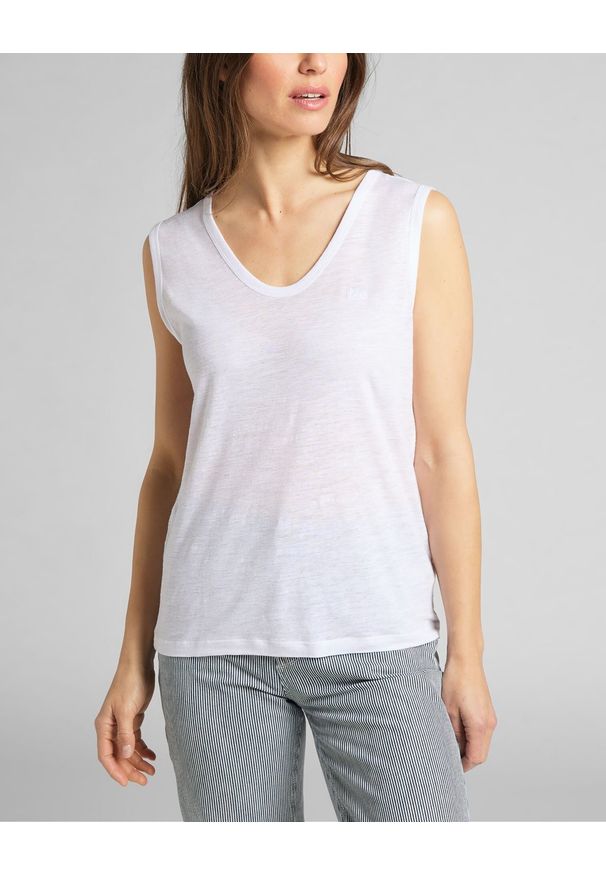 Lee - LEE SCOOP NECK TANK WHITE CANVAS L43CENRR