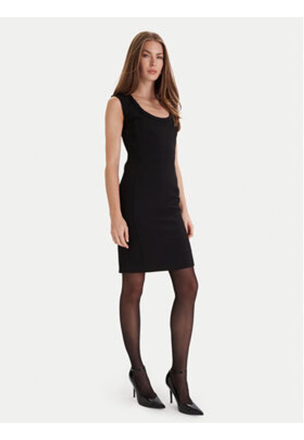 SIMONA CORSELLINI - Simona Corsellini Sukienka koktajlowa A25CPAB01201 Czarny Slim Fit. Kolor: czarny. Materiał: syntetyk. Styl: wizytowy