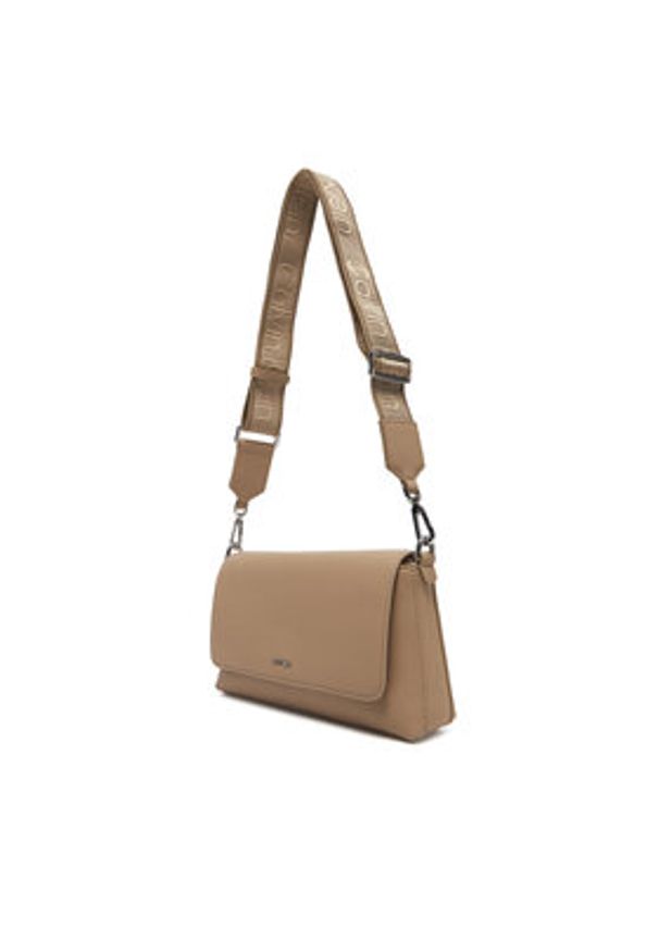 Calvin Klein Torebka Ck Must Convertible Shoulder Bag K60K612902 Beżowy. Kolor: beżowy. Materiał: skórzane