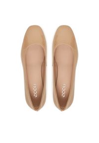 ecco - ECCO Czółenka Liva 25060301084 Beżowy. Kolor: beżowy. Materiał: skóra #4