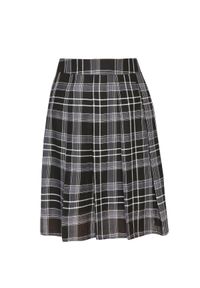TOP SECRET - Plisowana mini spódnica w kratę. Kolor: czarny. Materiał: dzianina. Sezon: jesień. Styl: klasyczny #4
