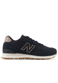Buty damskie New Balance WL515SB3 - czarne. Okazja: na co dzień. Kolor: czarny. Materiał: guma, skóra, zamsz, materiał, syntetyk. Szerokość cholewki: normalna. Wzór: motyw zwierzęcy, nadruk #1