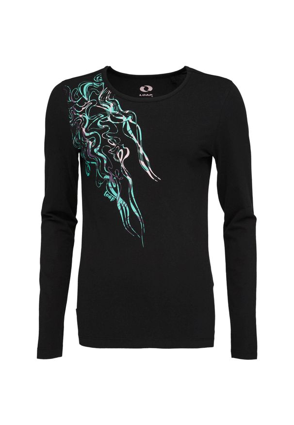 Lowa - Stylowa Koszulka Damska Abmora Czarna L - Komfort i Elegancja. Kolor: czarny, niebieski, wielokolorowy. Materiał: bawełna. Sport: kolarstwo