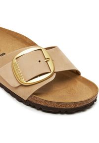Birkenstock Klapki Madrid Big Buckle 1024009 Beżowy. Kolor: beżowy. Materiał: skóra, nubuk #2