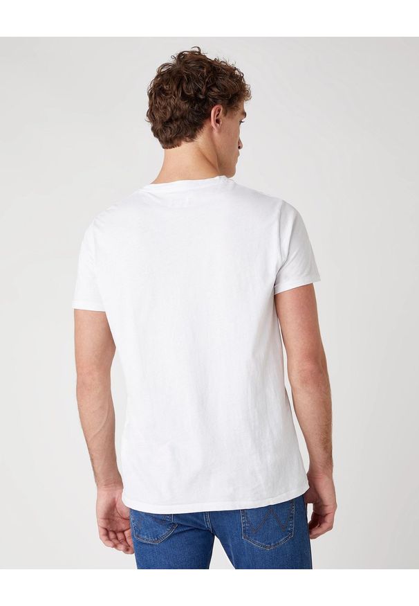 Wrangler - WRANGLER SS SIGN MĘSKI T-SHIRT KOSZULKA OFF TEE WHITE W7C07D312 112131599