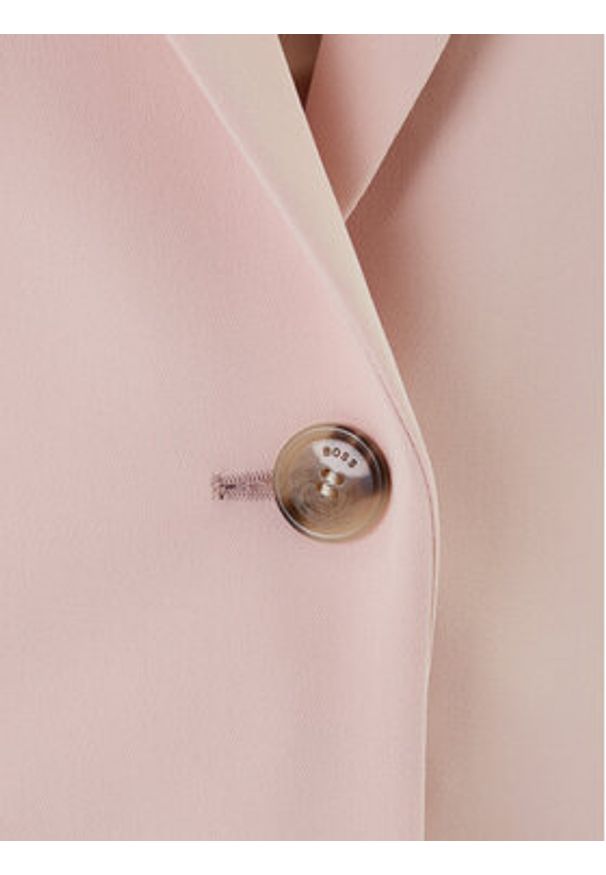 BOSS Marynarka Jocaluah 50490053 Różowy Regular Fit. Kolor: różowy. Materiał: syntetyk