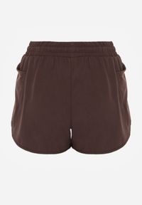 Born2be - Brązowe Szorty Sportowe z Siateczkowymi Wstawkami i Podszewką Tamaris. Okazja: na spacer, na co dzień. Kolor: brązowy. Styl: sportowy #4