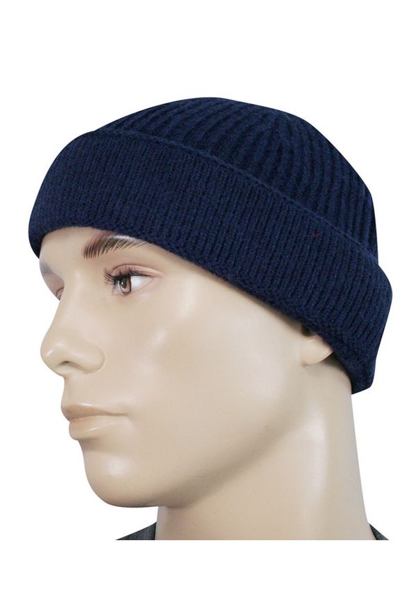Niebieska czapka Pako Jeans na zimę, klasyczna