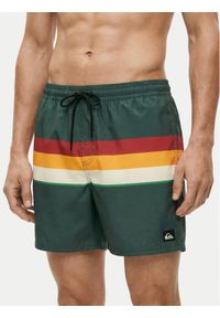 Quiksilver Szorty kąpielowe Everyday Printed Volley 15 EQYJV04219 Zielony Regular Fit. Kolor: zielony. Materiał: syntetyk #1