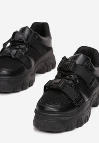 Born2be - Czarne Sneakersy Ethosia. Kolor: czarny #3