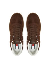 Tommy Jeans Sneakersy The Greenwich Suede EM0EM01516 Brązowy. Kolor: brązowy. Materiał: skóra, zamsz #5